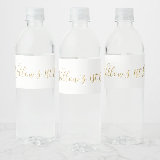 Unicorn Face Water Fles Lable Waterfles Etiket (Flessen)