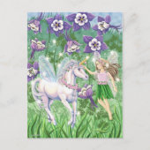 Unicorn Fairy Briefkaart (Voorkant)