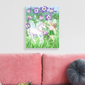 Unicorn Fairy Canvas (Insitu (Woonkamer))
