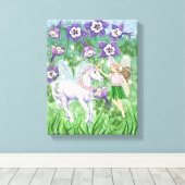 Unicorn Fairy Canvas Afdruk (Insitu (Houten vloer))