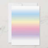 Unicorn Fairy Mermaid Birthday Magical Invitation Kaart (Achterkant)