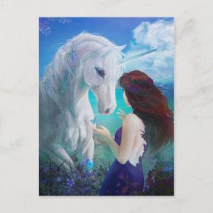 Unicorn Fairy Tale Fantasy Art Briefkaart