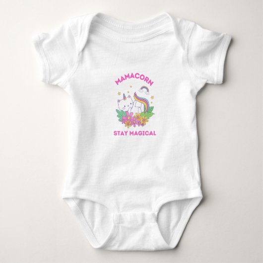 Unicorn Fan Club Magical Baby Romper (Voorkant)