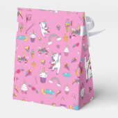 Unicorn Fan Club patroon Roze Bedankdoosjes (Achterkant)