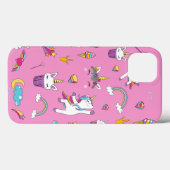 Unicorn Fan Club patroon Roze Case-Mate iPhone Case (Achterkant (horizontaal))
