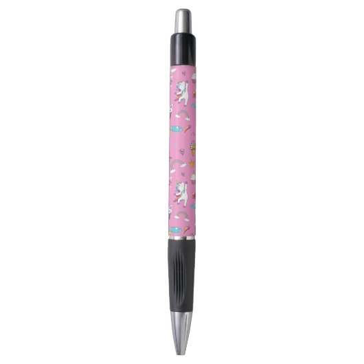 Unicorn Fan Club patroon Roze Pen (Voorkant Verticaal)