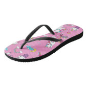 Unicorn Fan Club patroon Roze Teenslippers (Schuin)
