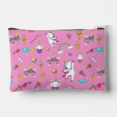 Unicorn Fan Club pattern Pink Etui (Achterkant)