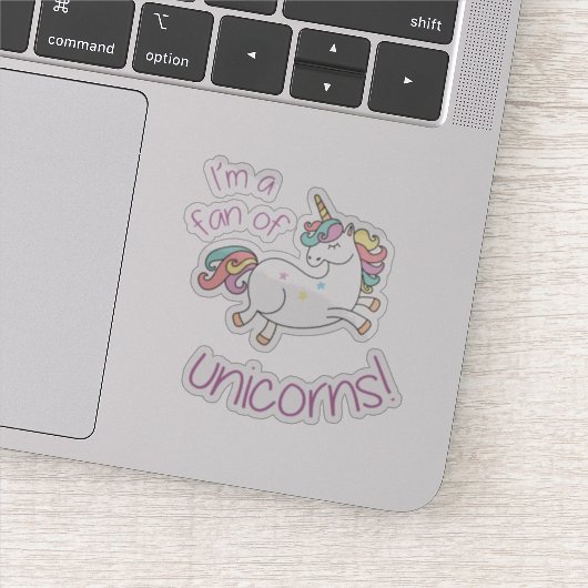 Unicorn Fan Sticker (Detail)