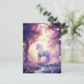 Unicorn Fantasy Art Briefkaart (Staand voorkant)
