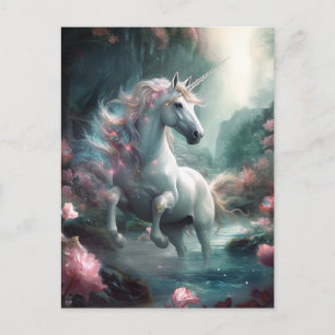 Unicorn Fantasy Art Briefkaart