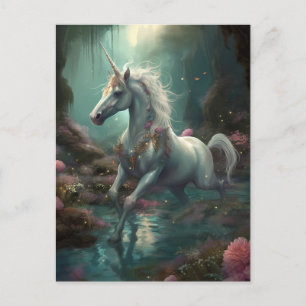 Unicorn Fantasy Art Briefkaart