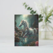 Unicorn Fantasy Art Briefkaart (Staand voorkant)