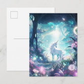 Unicorn Fantasy Art Briefkaart (Voorkant / Achterkant)