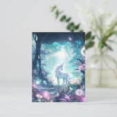 Unicorn Fantasy Art Briefkaart (Staand voorkant)