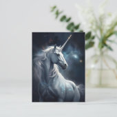 Unicorn Fantasy Art Briefkaart (Staand voorkant)