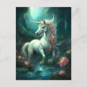 Unicorn Fantasy Art Briefkaart