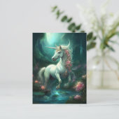 Unicorn Fantasy Art Briefkaart (Staand voorkant)
