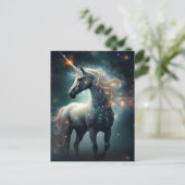 Unicorn Fantasy Art Briefkaart (Staand voorkant)