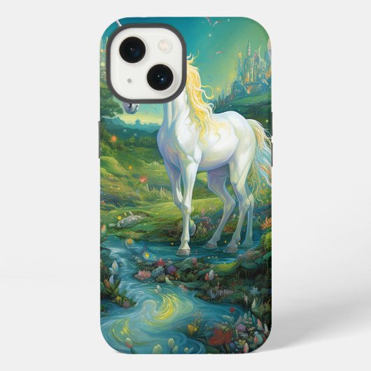 Unicorn Fantasy Art iPhone Hoesje (Achterkant)