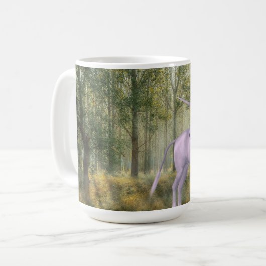 Unicorn Fantasy Art Koffiemok (Voorkant links)