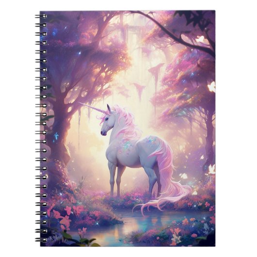 Unicorn Fantasy Art Notitieboek (Voorkant)