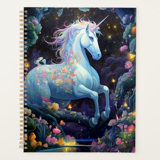Unicorn Fantasy Art Planner (Voorkant)
