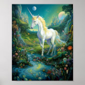 Unicorn Fantasy Art Poster (Voorkant)