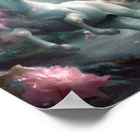 Unicorn Fantasy Art Poster (Hoek)