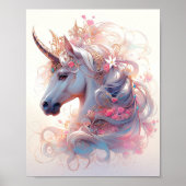Unicorn Fantasy Art Poster (Voorkant)