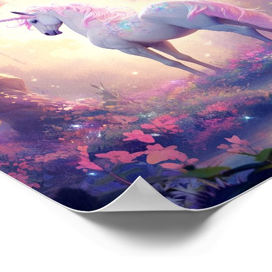 Unicorn Fantasy Art Poster (Hoek)