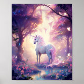 Unicorn Fantasy Art Poster (Voorkant)