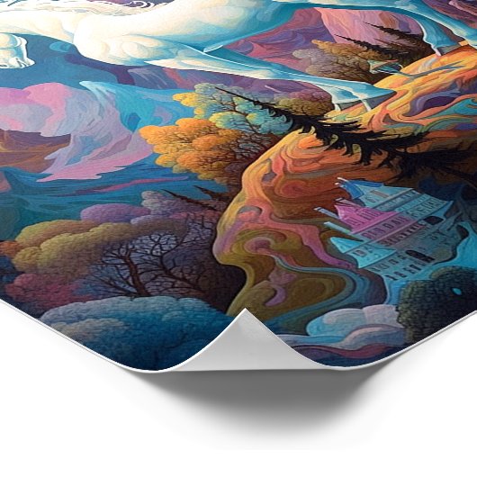 Unicorn Fantasy Art Poster (Hoek)