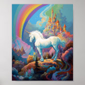 Unicorn Fantasy Art Poster (Voorkant)