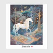 Unicorn Fantasy Art Sticker (Vel)