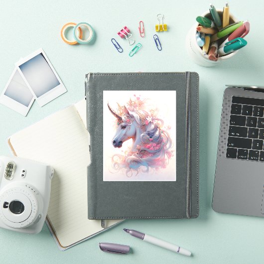 Unicorn Fantasy Art Sticker (iPad Cover)
