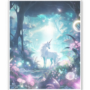 Unicorn Fantasy Art Sticker