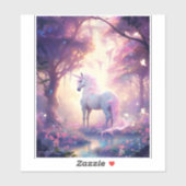 Unicorn Fantasy Art Sticker (Vel)