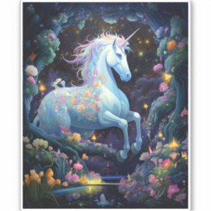 Unicorn Fantasy Art Sticker