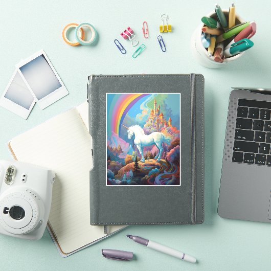 Unicorn Fantasy Art Sticker (iPad Cover)