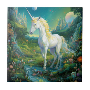 Unicorn Fantasy Art Tegeltje