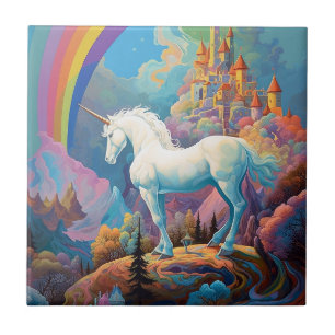 Unicorn Fantasy Art Tegeltje