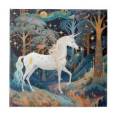 Unicorn Fantasy Art Tegeltje (Voorkant)
