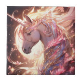 Unicorn Fantasy Art Tegeltje (Voorkant)