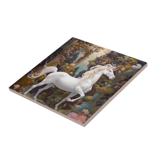 Unicorn Fantasy Art Tegeltje (Zijkant)