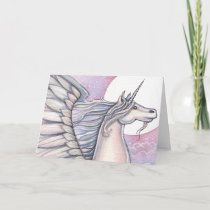 Unicorn Fantasy Art Wenskaart Kaart
