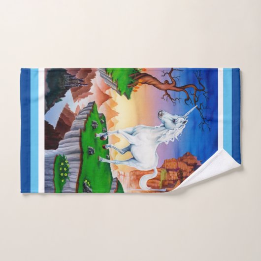 Unicorn fantasy badkamerhanddoeken bad handdoek (Handdoek)