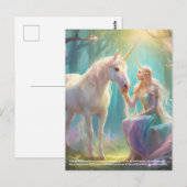 Unicorn Fantasy Briefkaart (Voorkant / Achterkant)