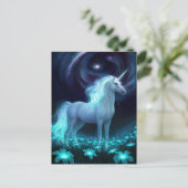 Unicorn Fantasy Briefkaart (Staand voorkant)