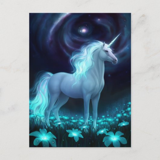 Unicorn Fantasy Briefkaart (Voorkant)